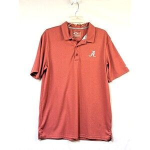 Drake Alabama Crimson Tide Polo Shirt Red Men's Size Medium